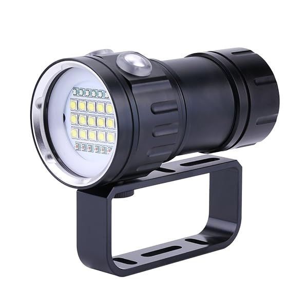 Aramox 18000 IPX8 Diving Flashlight: 500M LED Submersible Light for Underwater Sports
