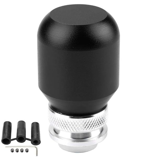 Aramox Universal Gear Shift Knob - Black Manual Shifter Lever for Car Modification