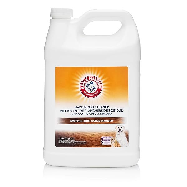 Arm & Hammer PET Fresh Hardwood Cleaner 128 oz - Powerful Odor & Stain Remover for Pet Owners