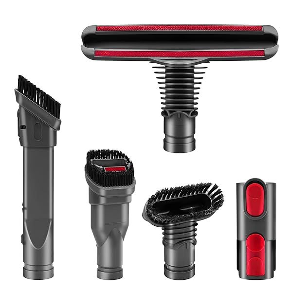 5-Pack Attachments Tool Kit for Dyson V6 V7 V8 V10 & More - Essential Home Cleaning Accessories