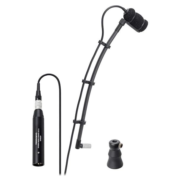 Audio Technica ATM350PL Cardioid Condenser Microphone with Piano Mounting System for Musicians and Performers