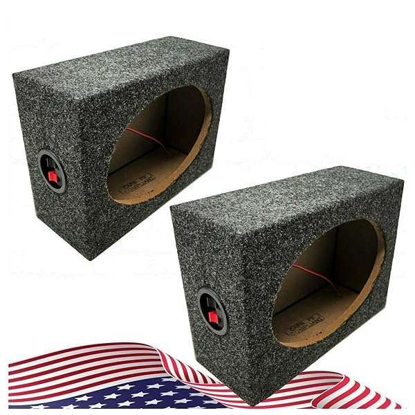 Enhance Your Sound: Audiotek 6x9 Inch Car Audio Enclosures - Sturdy MDF Speaker Boxes for Superior Audio Experience