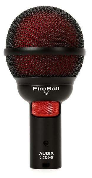 Audix FireBall V Beatbox & Harmonica Microphone with Volume Control - Black/Red | Best Sound Quality