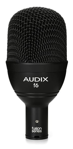 Audix F6 Hypercardioid Dynamic Kick Drum Microphone for Superior Bass Sound