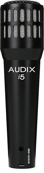 Audix i5 Dynamic Microphone: Best Snare & Guitar Amp Mic for Pro Sound - Black