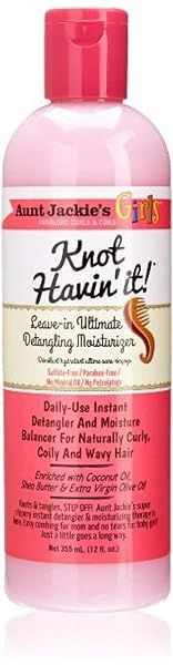 Ultimate Detangling Moisturizer: Aunt Jackie's Girls Knot Havin' It! Leave-In (Pack of 3) - 12 oz for Easy Hair Care