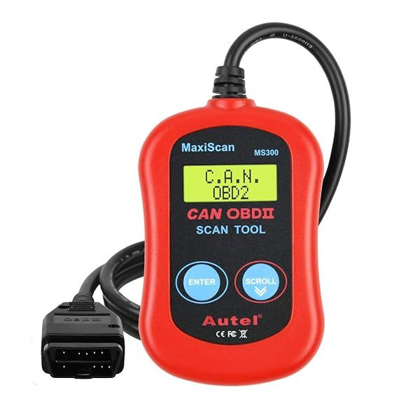 Autel MaxiScan MS300 OBD2 Scanner Engine Fault Code Reader for All OBD II Cars Since 1996 Red