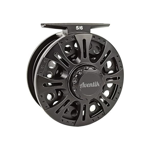 Aventik Z Fly Reel Classic III: Center Drag Graphite Large Arbor for 3/4, 5/6, 7/8 Sizes - Perfect for Fly Fishing