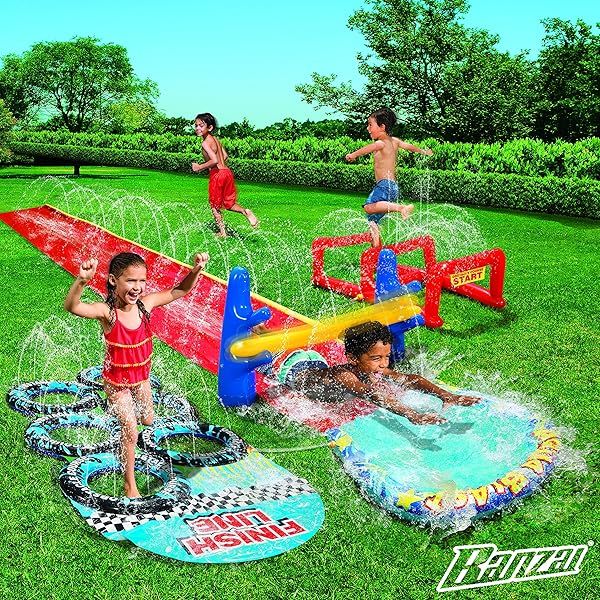 BANZAI Aqua Blast Obstacle Course Slide: Ultimate Summer Fun for Kids!