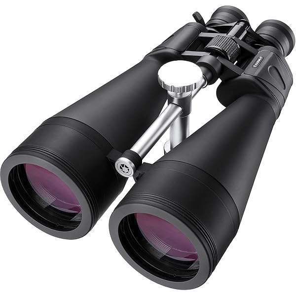 BARSKA AB11184 Gladiator 20-140x80 Zoom Binoculars - High-Performance Green Lens, Black Design