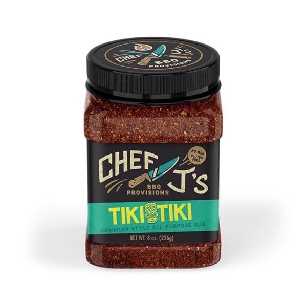 BBQ Rub Tiki Tiki 8oz - Enhance Your Grilling with Flavorful Seasoning