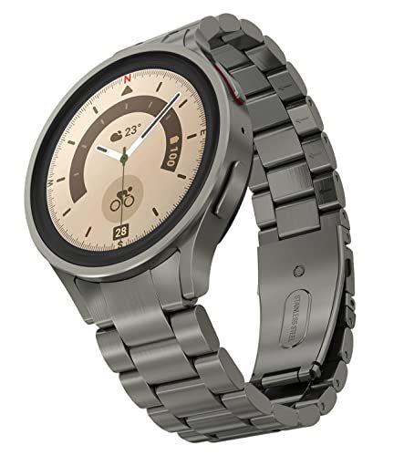 BEIZIYE Compatible Galaxy Watch 6 Band Classic 47mm 46mm 44mm 43mm 42mm 40mm Bands, Samsung No Gap Solid Stainless Steel Strap for Men Women 4 5 6 Pro