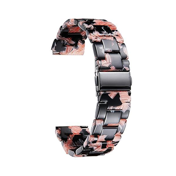 BINLUN Resin Watch Straps for Women Replacement Band 18mm 20mm 22mm 14 Colors Quick Release Wrist Strap for Men Smart Watch Bracelets