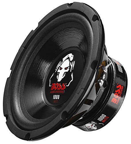 "Powerful BOSS P80DVC 8" Car Subwoofer - 1000W Max, Dual 4 Ohm Voice Coil, Perfect for Amplified Sound"