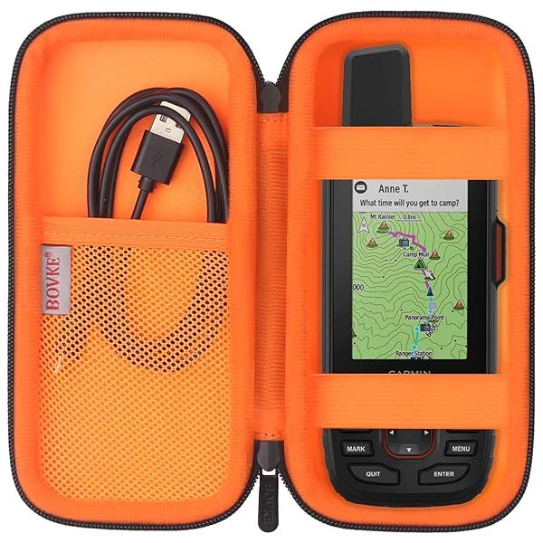 Buy BOVKE Carrying Case for Garmin GPSMAP 64sx/66i/67 & inReach Explorer+ - Perfect for Hiking & Accessories