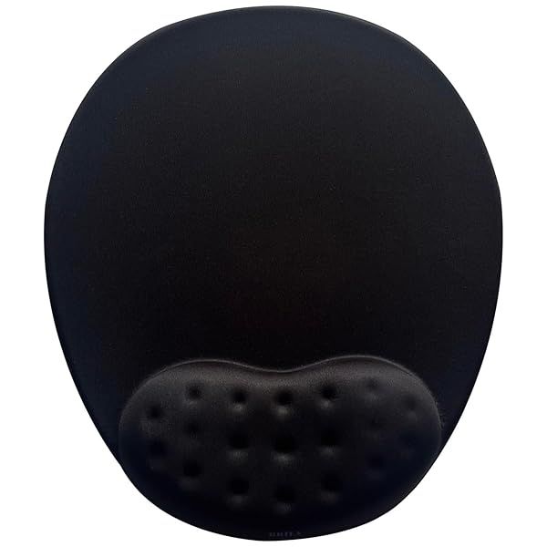 BRILA Large Ergonomic Mouse Pad with Memory Foam Wrist Rest & Skidproof Base - Ultimate Comfort for Gaming & Work