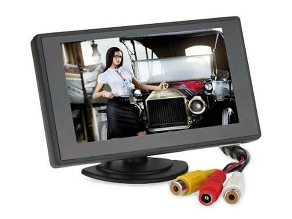 BW 4.3'' Color TFT Car Monitor - 480x272 Resolution Rear-View System for Cars & Automobiles