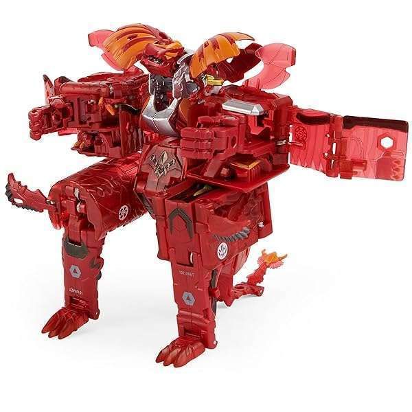 Bakugan GeoForge Dragonoid 7-in-1 Set: Exclusive True Metal Dragonoid & 6 Geogan Collectibles - Perfect Kids Toys for Boys!