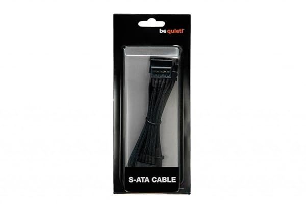 Be Quiet! CS-3420 Power Cable - 2 x SATA 15 Pin, 30 cm Black for Reliable PC Power Supply