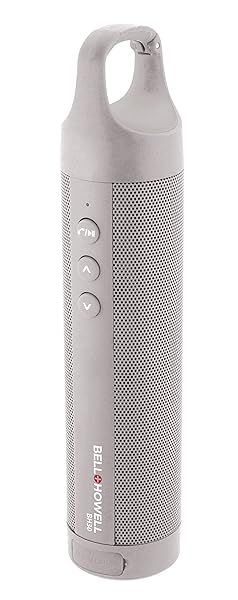 Bell Howell BH30S Slimline Waterproof Clip On Bluetooth Speaker Silver for Outdoor Use