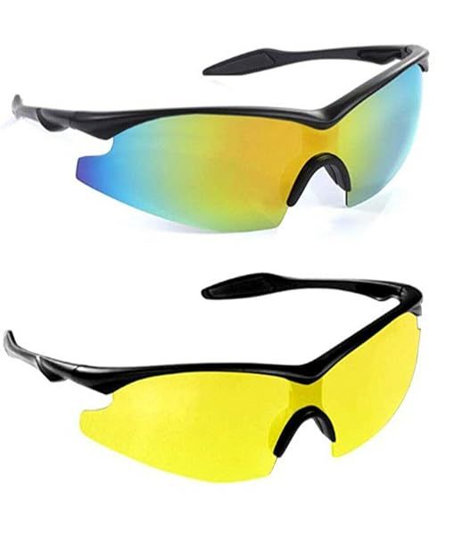 Bell+Howell TAC Polarized Sunglasses for Men & Women - 2 Pack Sports Glasses