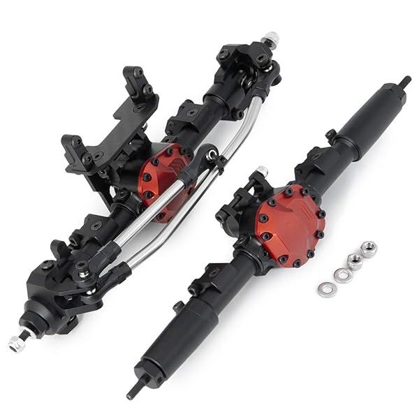 Benedict Harry Alloy Front and Rear Axle Upgrade Steel Gear for 1:10 Axial SCX10 II 90046 90047 SCX10 90027 90028 RC Jeep Rock Crawler