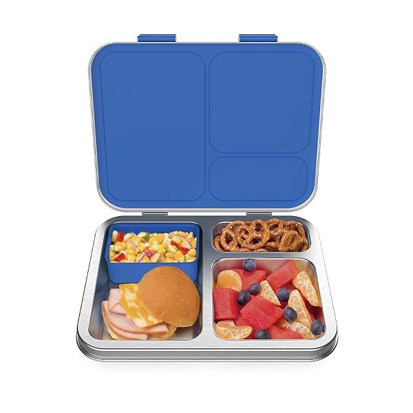 Buy Bentgo Kids Stainless Steel Lunch Box - Eco-Friendly, Leak-Resistant, 3-Compartment Bento for Ages 3+, Dishwasher Safe, BPA-Free