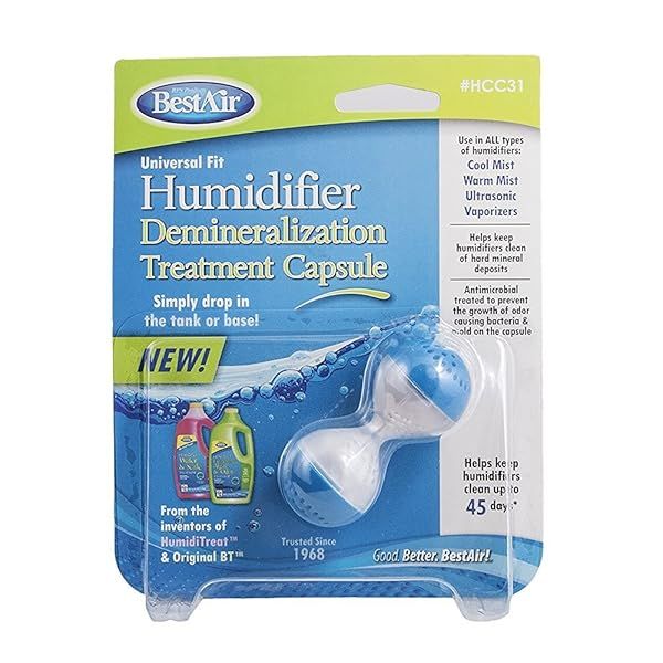 BestAir HCC31 Humidifier Cleaner Capsule 6 Pack - Ultimate Solution for Clean Humidifiers