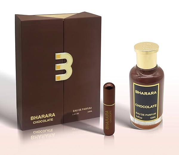 Bharara Chocolate EDP 3.4 Fl Oz - Unisex Fragrance for Sweet Elegance