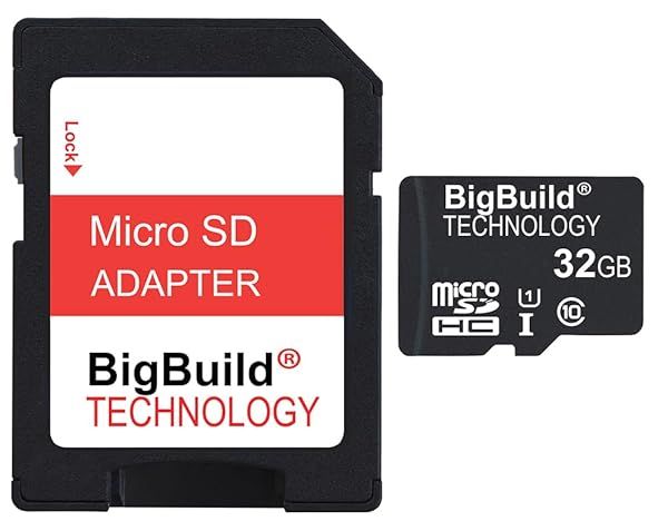 BigBuild 32GB Ultra Fast microSD Card 80MB/S for VTech Kidizoom Camera + SD Adapter