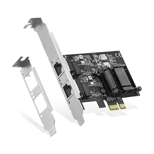 Binardat 2 Ports 2.5G PCIe Network Adapter RTL8125B LAN Controller Ethernet NIC Card for Windows and Linux