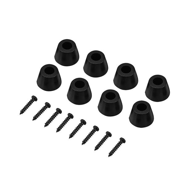 Bindpo Speaker Rubber Feet 8 Pcs 30x20mm Shockproof Anti Vibration Pads for HiFi Speakers Amplifiers and Guitars