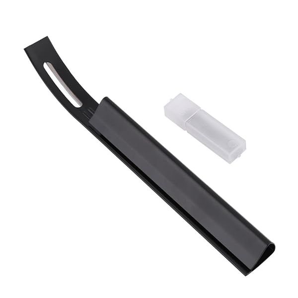 Black Safety Skiver Beveler: Essential Leather Craft Tool for Thinning & Folds Seams DIY