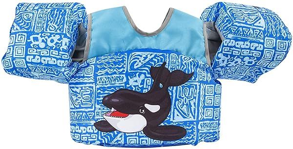 Body Glove Paddle Pals Learn to Swim Life Vest for Kids 33-55 lbs Orca Design