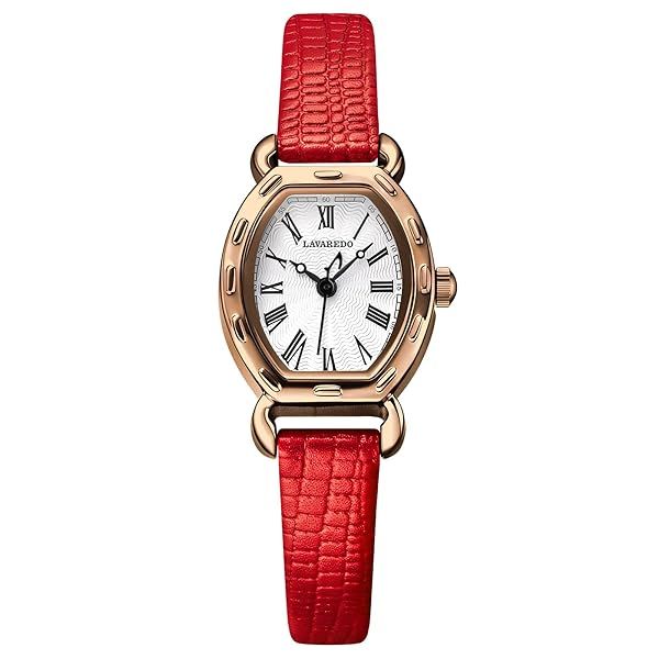 Bomieux Women's Vintage Waterproof Quartz Analog Watch Dainty Leather Band Square Dress Casual Wrist Watch