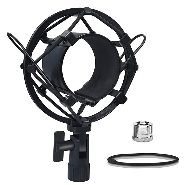 Buy Boseen Universal Microphone Shock Mount - Adjustable Anti-Vibration Mic Clip for 47mm-53mm Mics