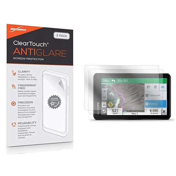 BoxWave Screen Protector for Garmin zumo XT ClearTouch Anti-Glare 2-Pack Anti-Fingerprint Matte Film Skin