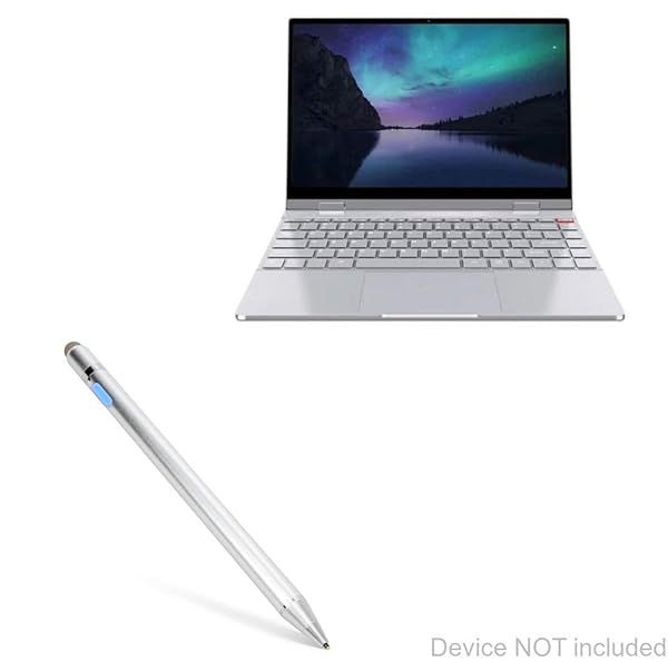 BoxWave Stylus Pen for BMAX MaxBook Y13 AccuPoint Active Stylus with Ultra Fine Tip in Metallic Silver