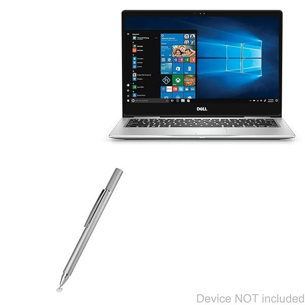 BoxWave Stylus Pen for Dell Inspiron 13 7000 2-in-1 FineTouch Capacitive Super Precise Metallic Silver