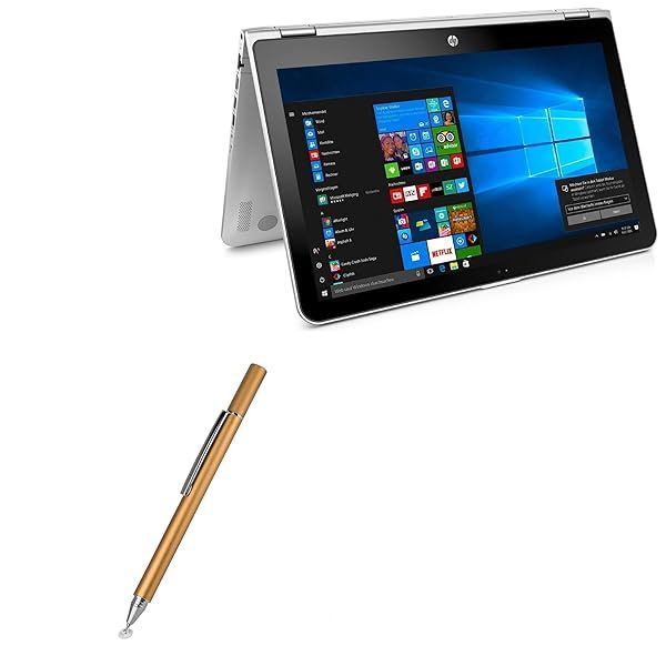 BoxWave Stylus Pen for HP Pavilion x360 15.6 inch Convertible FineTouch Capacitive Super Precise Champagne Gold