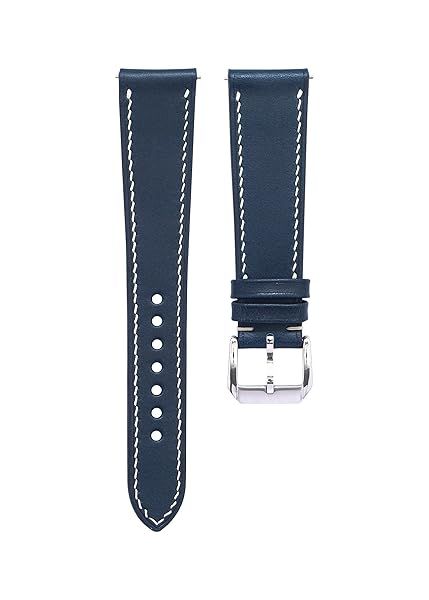 Buttero Full Grain vegetable tanned Leather Mens Watch Band - 19mm 20mm 22mm Quick Release Watch Band - Handmade Premium Leather Watch Strap -