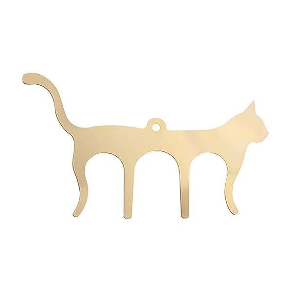 CALIDAKA Metal Music Book Clips Cute Cat Shaped Page Holders for Piano Keyboard Gold Color