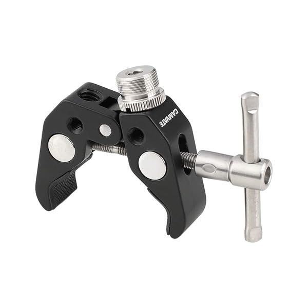 CAMVATE Crab Clamp with 5/8 Inch 27 Thread Ideal for Microphones Durable and Versatile Mounting Solution
