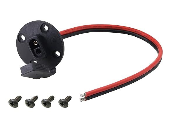 CERRXIAN 30CM 12AWG SAE Socket Solar Weatherproof Sidewall Port DIY Cord Quick Disconnect Wire Harness for Motorcycle Car Generator