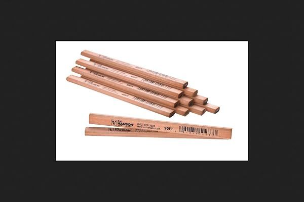 "Buy C.H. Hanson 7" Carpenter Pencil - Beige Wood, Perfect for Precision Marking | 1 pc"