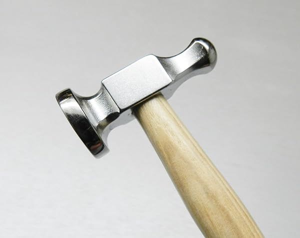 "Chasing Hammers for Jewelry Making: 1" Flat Face Metalwork Tools for Silversmiths & Jewelers"