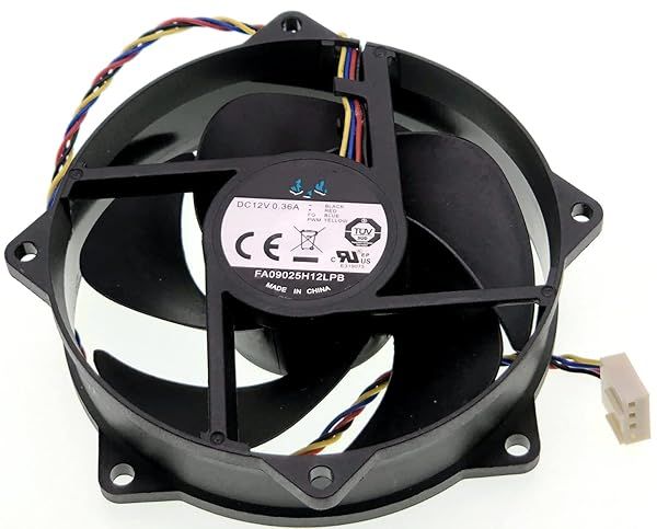 FA09025H12LPB 9025 9CM 4-Wire CPU Cooling Fan for Intel i3, i5, i7 - DC12V 0.36A Replacement