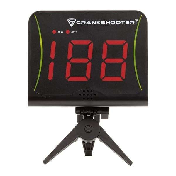 CRANKSHOOTER Radar: Accurate Shot Speed Measurement for Lacrosse, Baseball, Hockey & Soccer - MPH & KPH Free Standing Device