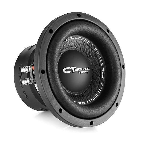 CT Sounds TROPO-8-D2: Powerful 8-Inch Dual 2 Ohm Car Subwoofer - 800 Watts Max Performance