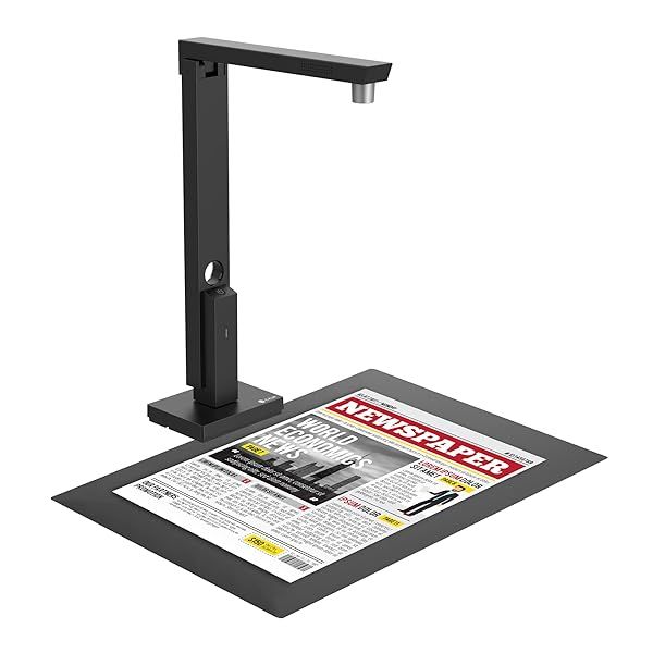 CZUR Lens800 Pro 8MP Portable Document Scanner and Document Camera, Travel-Friendly Mobile PDF Scanner, Capture Size A4, Fast Scan 1s Page,